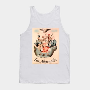 LOS NACIONALES Spanish Civil War Government Propaganda Poster dated 1936 Tank Top